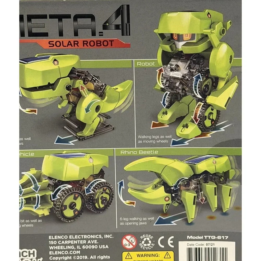 Elenco TEACH TECH Meta.4 Solar Robot Kit NEW SEALED IN PACKAGE